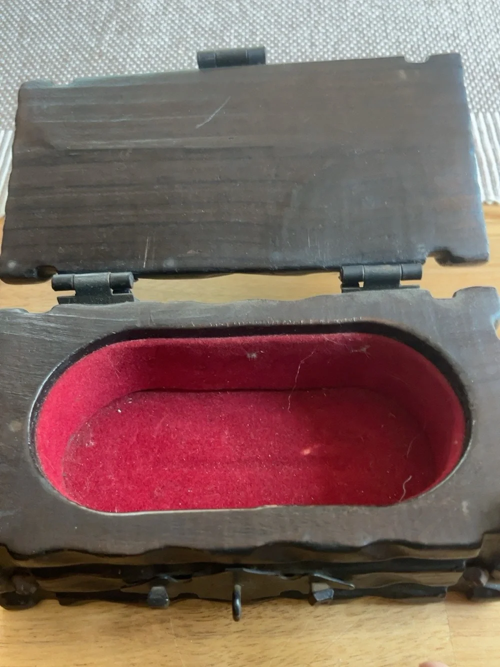 Vintage Gothic Men’s Jewelry Valet Box Ornate Medieval Style Large